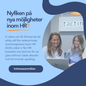 Vi växer inom HR och söker fler kompetenta HR-konsulter